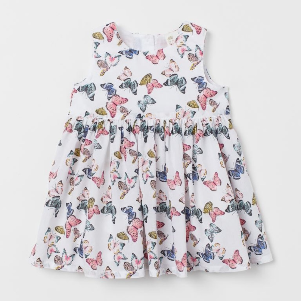 H&M 1 1/2- 2Yr Butterfly Dress